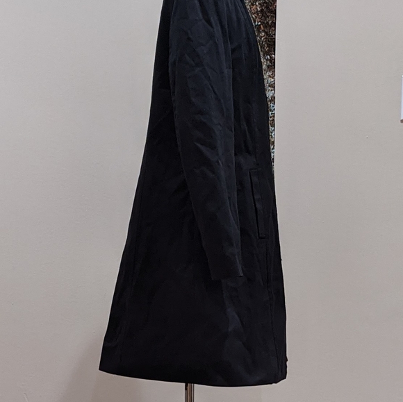 INC Black Sequins Embellished Trench Coat - Picture 6 of 9